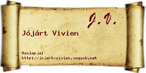 Jójárt Vivien névjegykártya